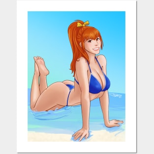 Kasumi Beach Vacation Posters and Art